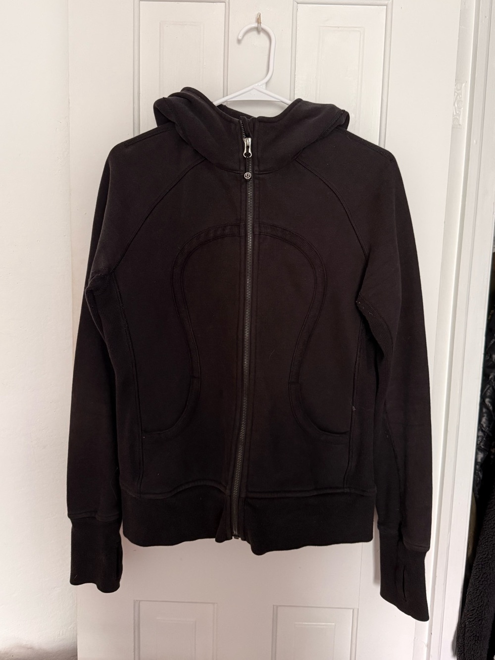Lululemon Vintage Black Scuba Full-Zip Hoodie